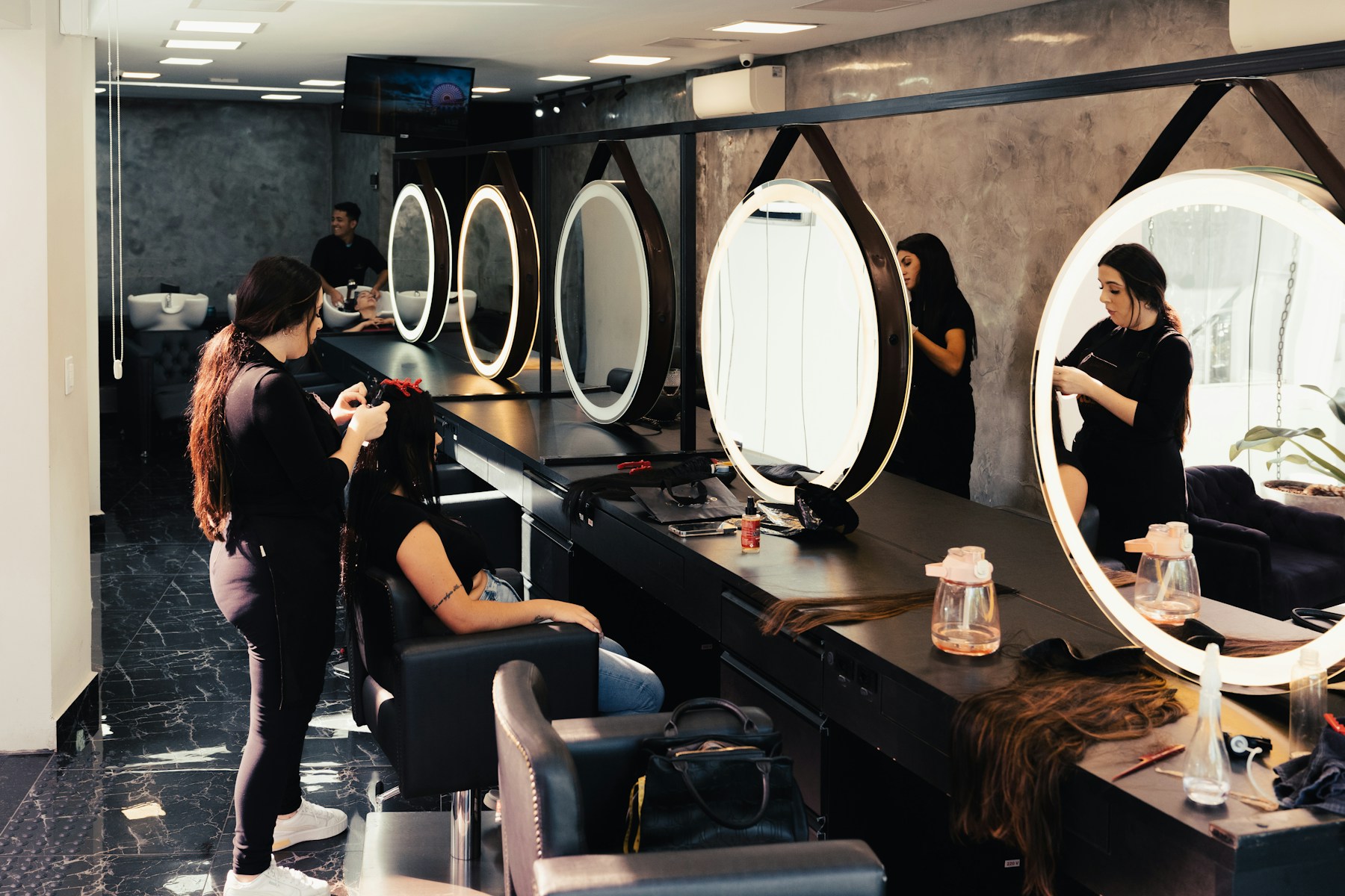 Illustrative salon service